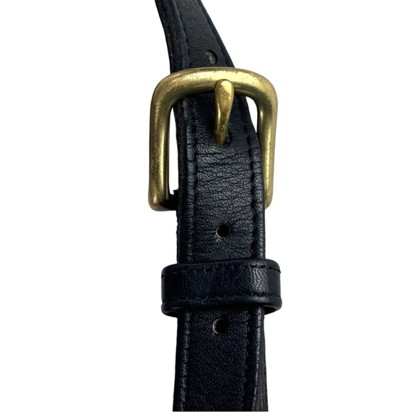 COACH 9974 MULTI ZIP SWINGPACK 90S 1995 BLACK GLOVETANNED LEATHER CROSSBODY BAG - Picture 12 of 13